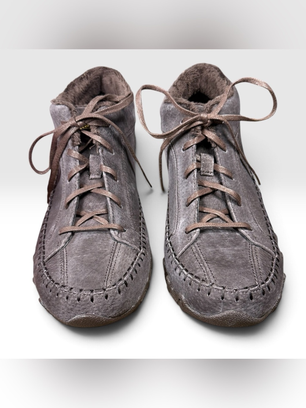 Skechers Bikers Totem Pole Womens 10 Chocolate Suede Chukka Boots 49013 w/ Box